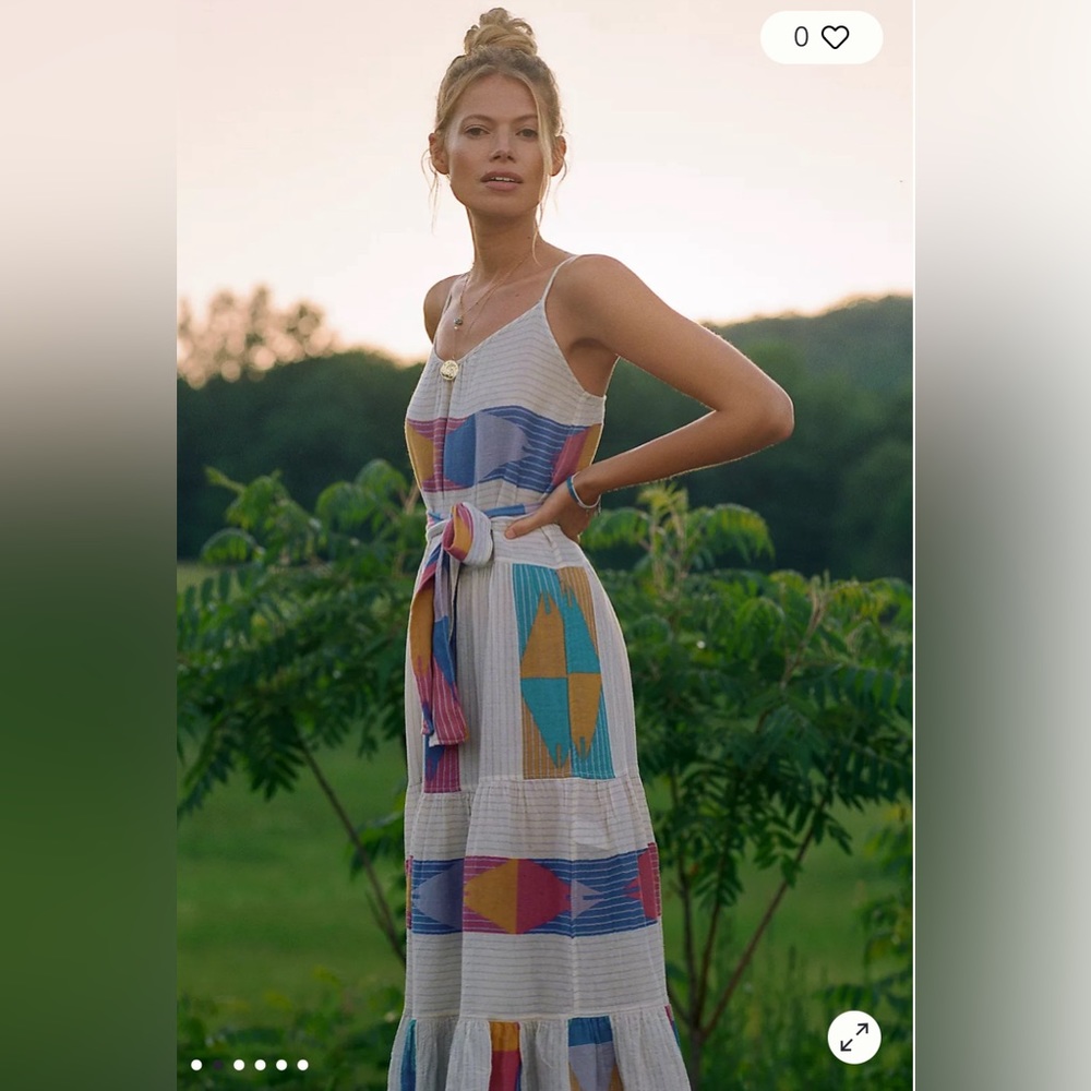 Anthropologie Colorblocked Maxi Dress by Devotion